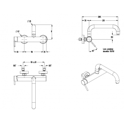 Μπαταρία Κουζίνας Επιτοίχια Eurorama Tonda 711401-100 Χρωμέ